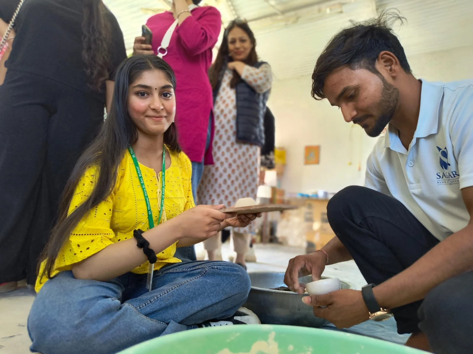 Artisans at work in the Sagar Blue Art Pottery workshop, Jaipur — photograph 11