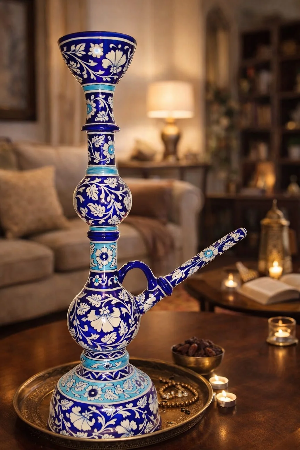 Most selling handmade blue pottery piece 21