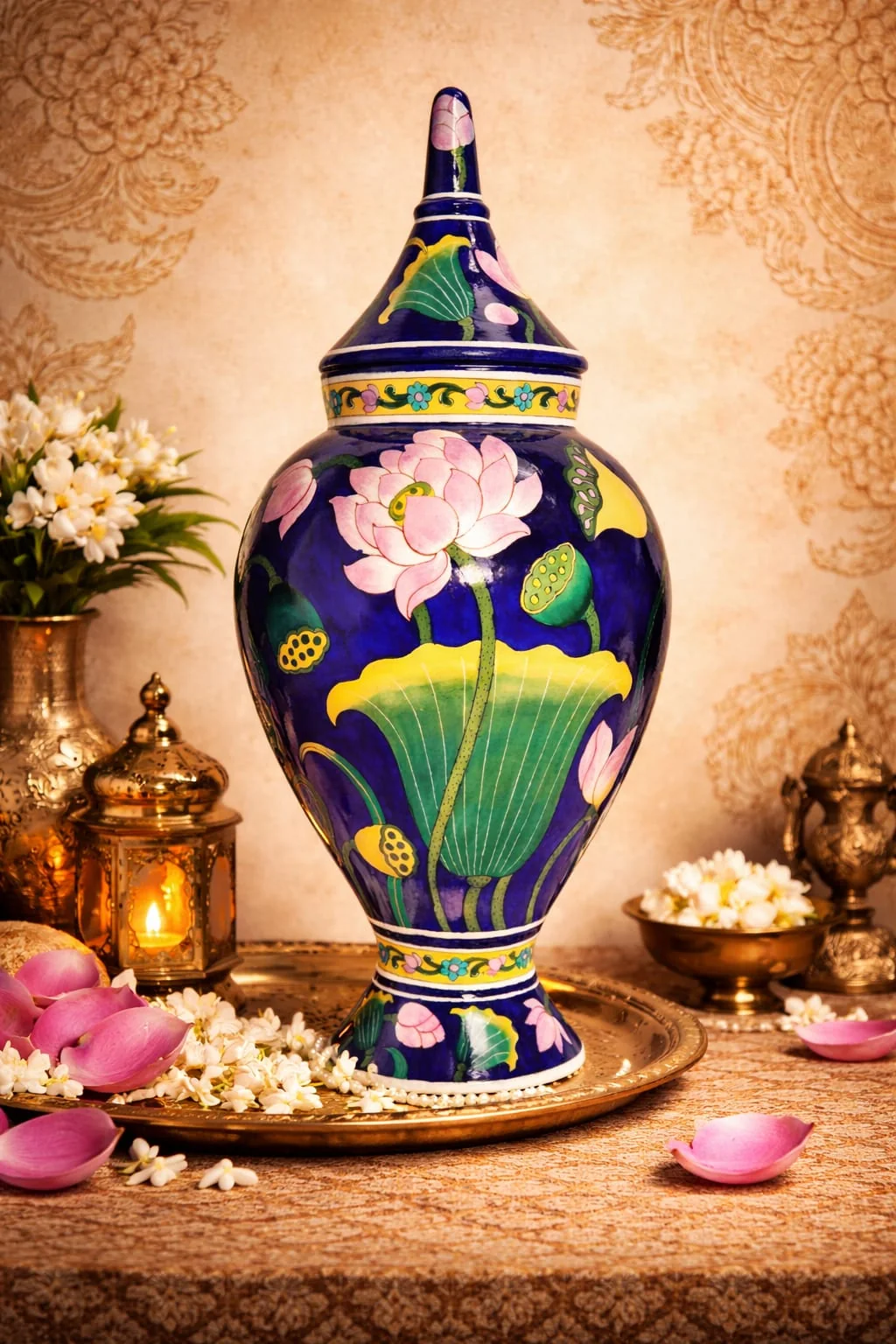 Most selling handmade blue pottery piece 24