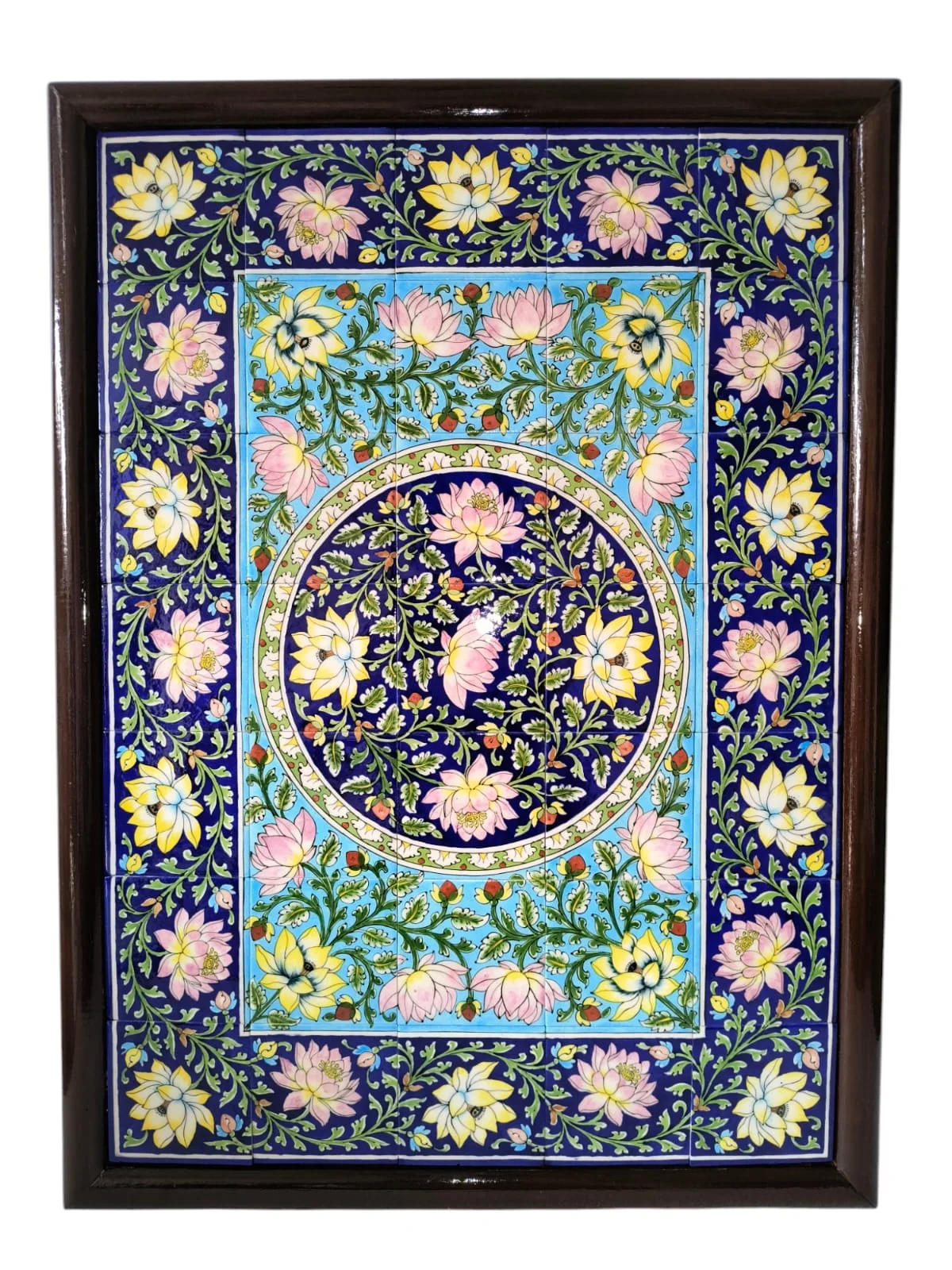 Frame · 03 — handmade Jaipur blue pottery from the Frames collection