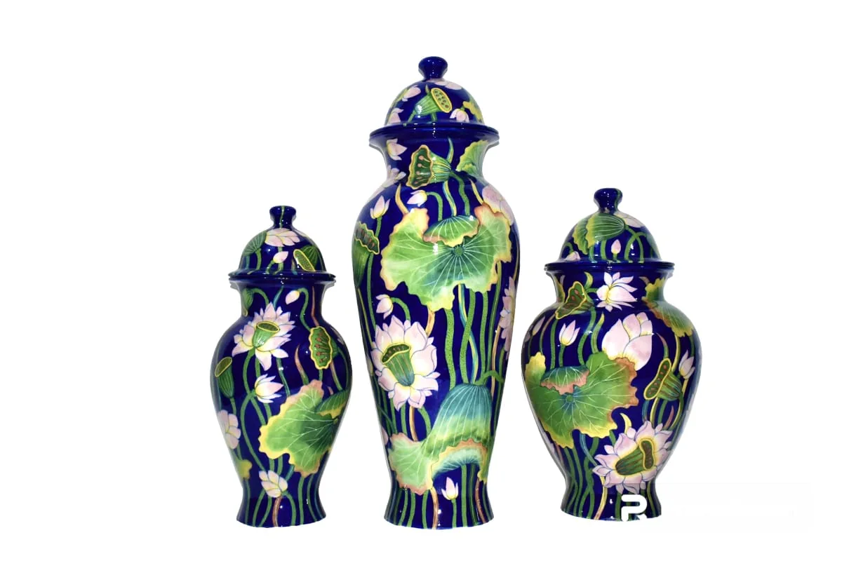 Most selling handmade blue pottery piece 32