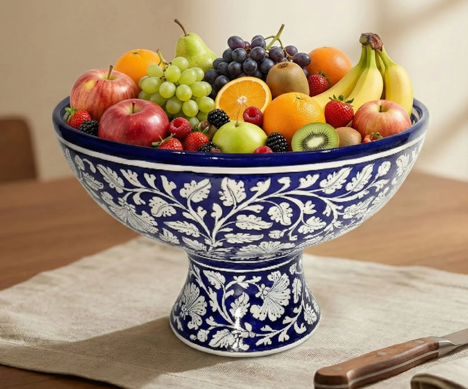 Serving & Tableware — handmade Jaipur blue pottery