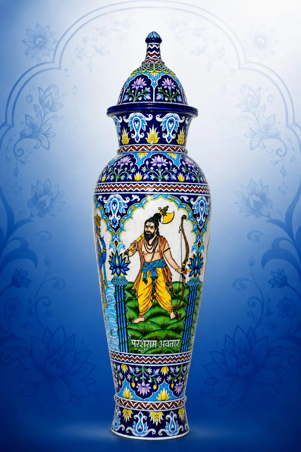Most selling handmade blue pottery piece 5