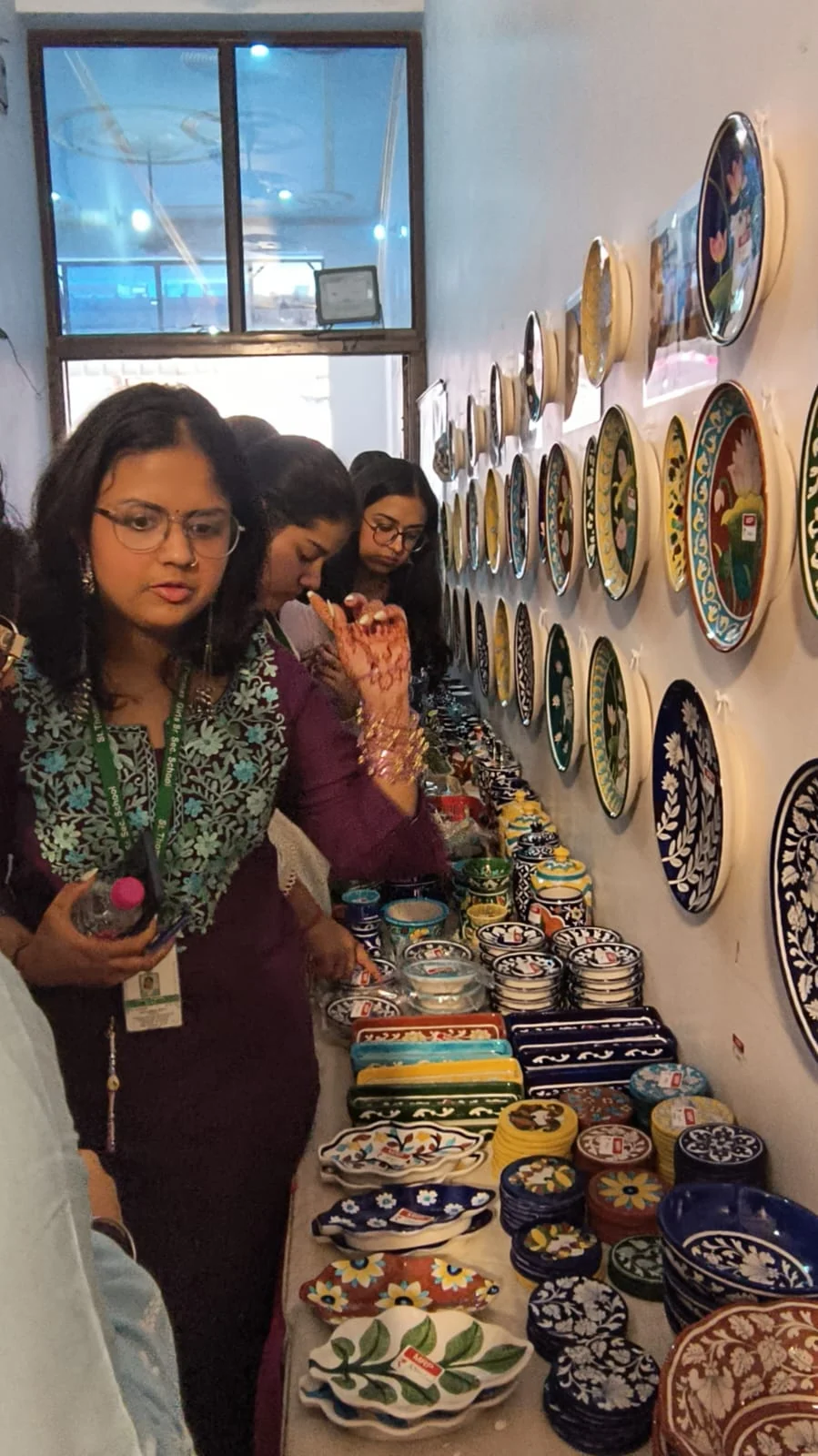 Sagar Blue Art Pottery at an exhibition — photograph 11