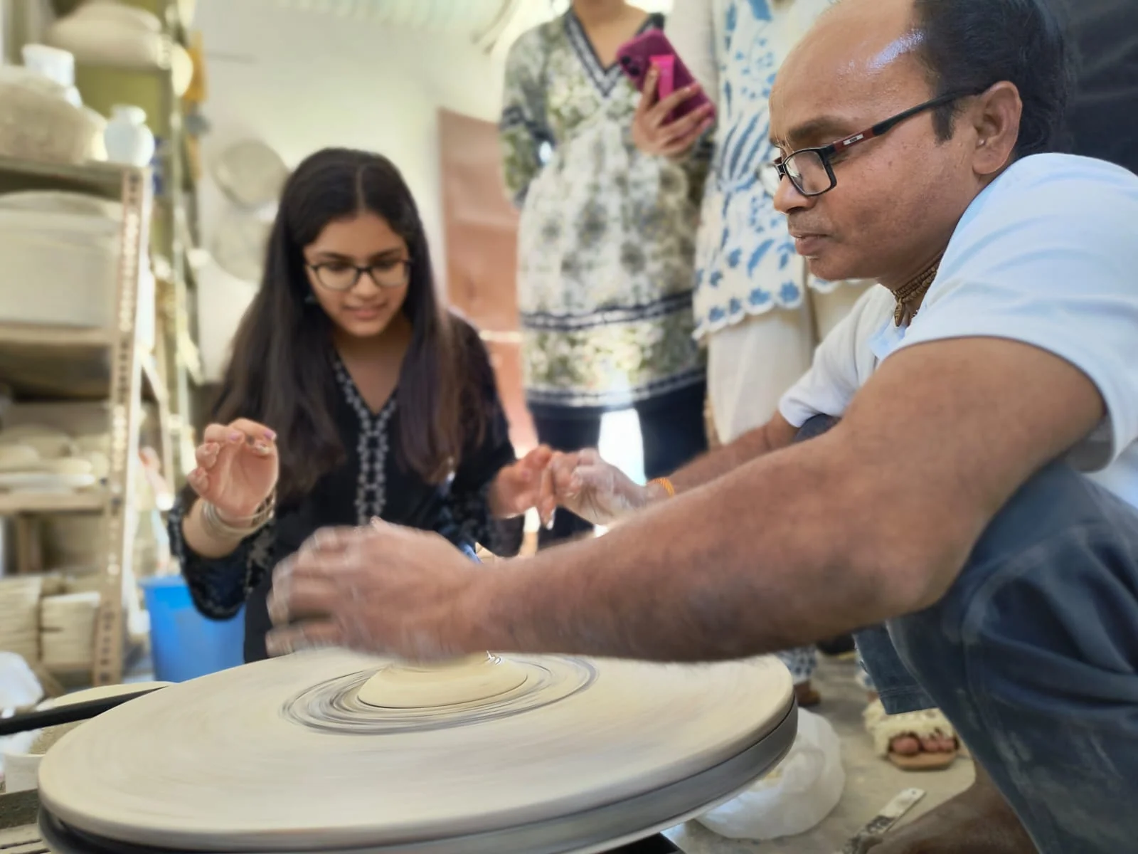 Body & Structure — blue pottery craft stage